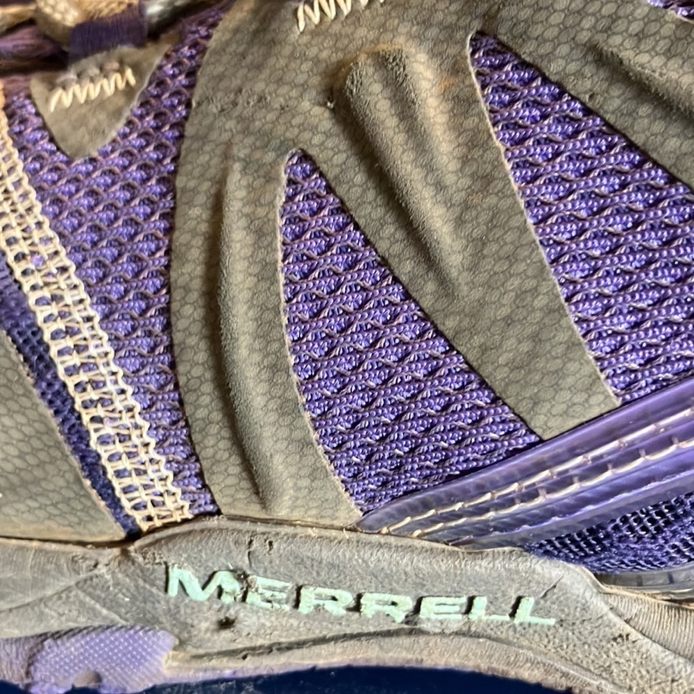 Merrell Womens Grassbow Air Low Lavender Hiking Shoes Sneakers Size 9 - Picture 5 of 13